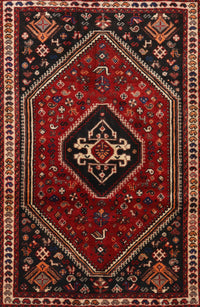 Machine Washable Traditional Chestnut Brown Rug, wshtr3132