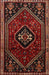 Machine Washable Traditional Chestnut Brown Rug, wshtr3132