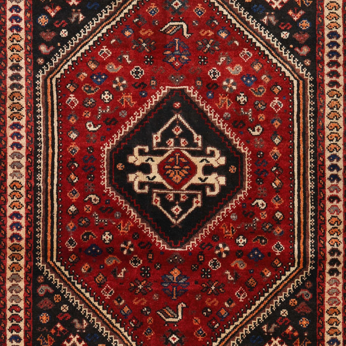 Machine Washable Traditional Chestnut Brown Rug, wshtr3132