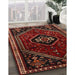 Traditional Chestnut Brown Persian Rug in Family Room, tr3132
