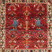 Square Traditional Red Persian Rug, tr3133