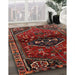 Traditional Brown Persian Rug in Family Room, tr3135