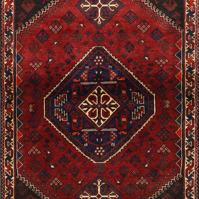 Machine Washable Traditional Dark Brown Rug, wshtr3137