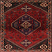 Square Traditional Dark Brown Persian Rug, tr3137