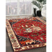 Machine Washable Traditional Orange Brown Rug in a Family Room, wshtr3138