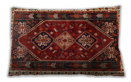 Traditional Classic Rectangular Tomato Red Lumbar Throw Pillow, 13 inch by 19 inch, lbtr3139