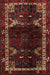 Machine Washable Traditional Sepia Brown Rug, wshtr3140