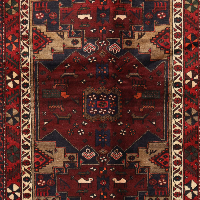 Machine Washable Traditional Sepia Brown Rug, wshtr3140