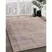 Machine Washable Traditional Tan Brown Rug in a Family Room, wshtr3141