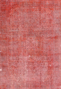 Machine Washable Traditional Fire Red Rug, wshtr3142