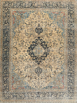 Machine Washable Traditional Brown Rug, wshtr3143