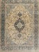 Machine Washable Traditional Brown Rug, wshtr3143