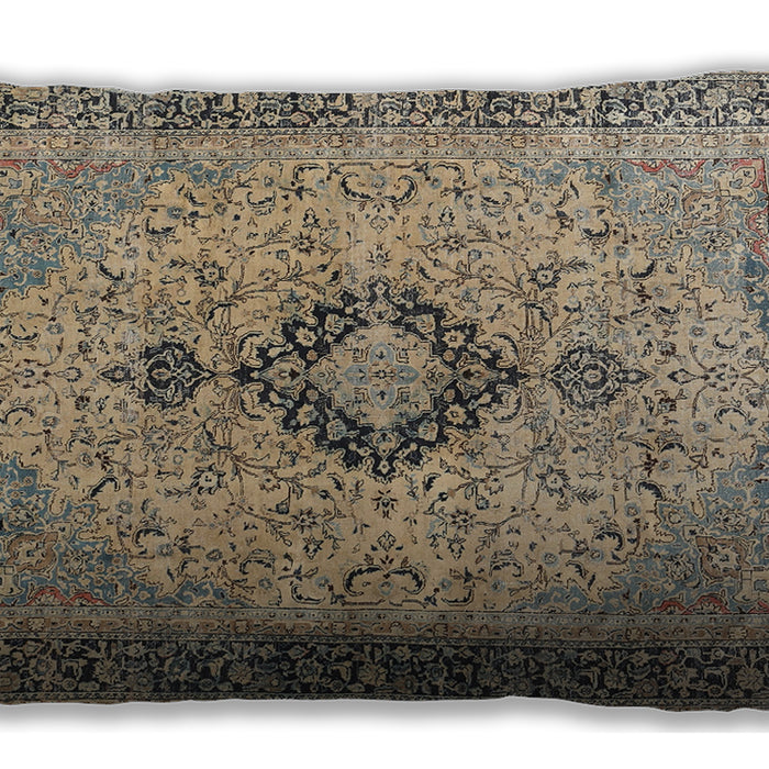 Traditional Classic Rectangular Brown Lumbar Throw Pillow, 13 inch by 19 inch, lbtr3143