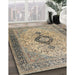 Machine Washable Traditional Brown Rug in a Family Room, wshtr3143