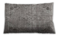 Traditional Classic Rectangular Dark Gray Lumbar Throw Pillow, 13 inch by 19 inch, lbtr3144