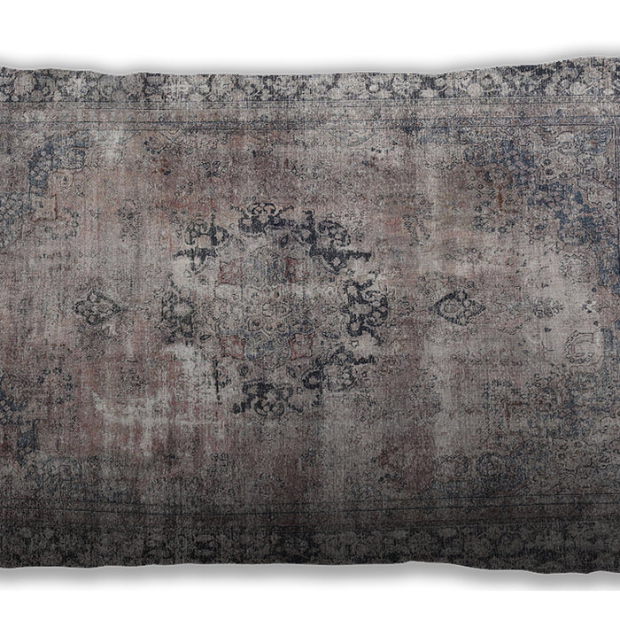 Traditional Classic Rectangular Sandstone Brown Lumbar Throw Pillow, 13 inch by 19 inch, lbtr3146