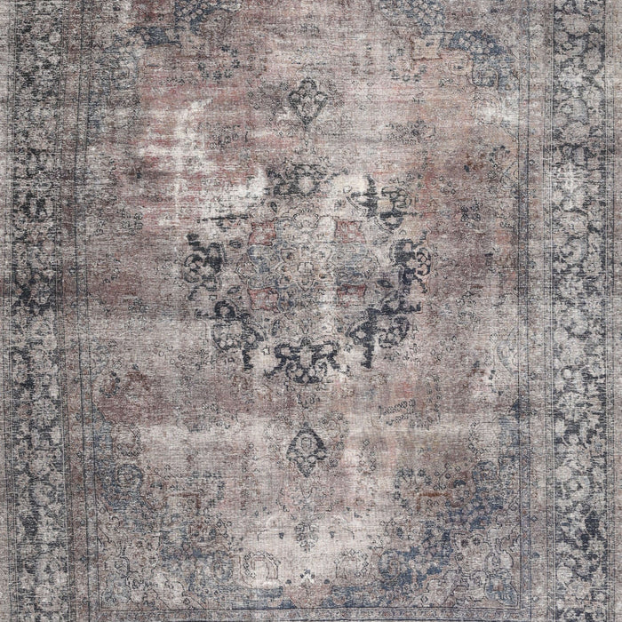 Machine Washable Traditional Sandstone Brown Rug, wshtr3146