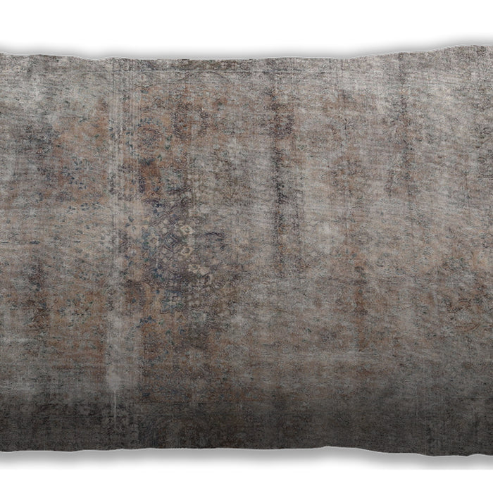 Traditional Classic Rectangular Rose Dust Purple Lumbar Throw Pillow, 13 inch by 19 inch, lbtr3147