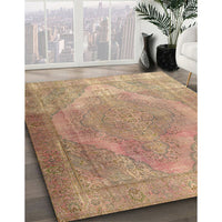 Traditional Sand Brown Persian Rug, tr3148