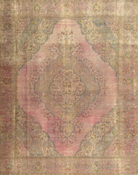 Machine Washable Traditional Sand Brown Rug, wshtr3148