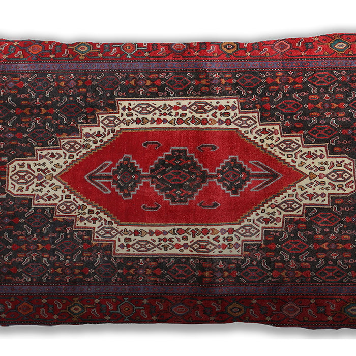 Traditional Classic Rectangular Red Lumbar Throw Pillow, 13 inch by 19 inch, lbtr314