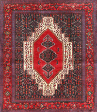 Machine Washable Traditional Red Rug, wshtr314