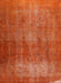 Machine Washable Traditional Orange Red Rug, wshtr3150