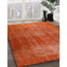 Machine Washable Traditional Orange Red Rug in a Family Room, wshtr3150