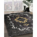 Machine Washable Traditional Charcoal Black Rug in a Family Room, wshtr3151