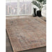 Machine Washable Traditional Dark Almond Brown Rug in a Family Room, wshtr3152