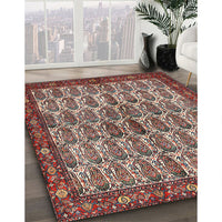 Traditional Saffron Red Persian Rug, tr3155