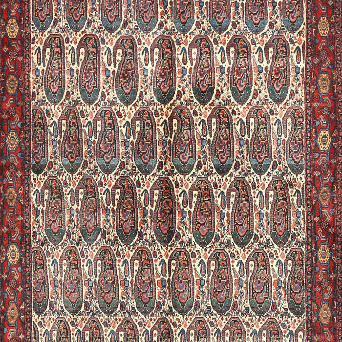 Traditional Saffron Red Persian Rug, tr3155