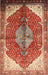 Machine Washable Traditional Sand Brown Rug, wshtr3156