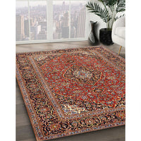 Traditional Saffron Red Persian Rug, tr3159