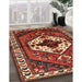 Machine Washable Traditional Tomato Red Rug in a Family Room, wshtr315