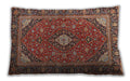 Traditional Classic Rectangular Saffron Red Lumbar Throw Pillow, 13 inch by 19 inch, lbtr3160