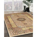 Traditional Light Brown Persian Rug in Family Room, tr3165