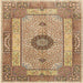 Square Traditional Light Brown Persian Rug, tr3165