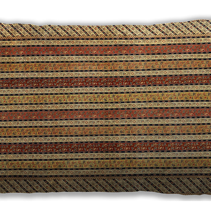 Traditional Classic Rectangular Saddle Brown Lumbar Throw Pillow, 13 inch by 19 inch, lbtr3166