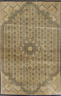 Machine Washable Traditional Red Brown Rug, wshtr3168