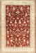 Machine Washable Traditional Khaki Gold Rug, wshtr3169