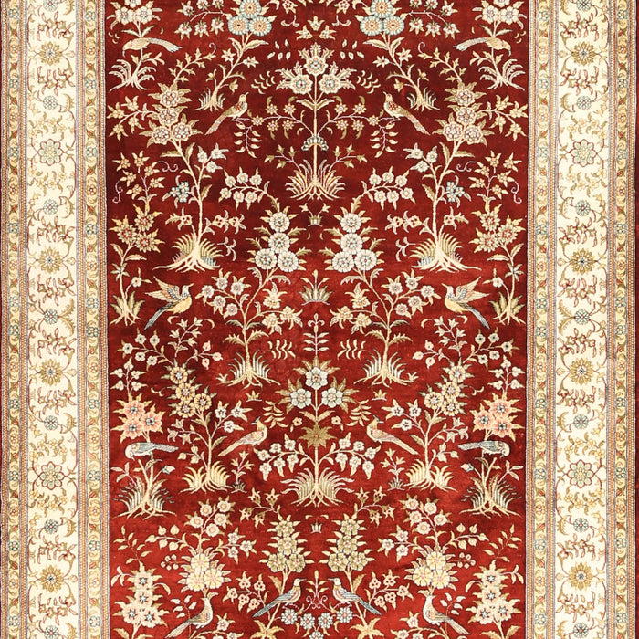 Machine Washable Traditional Khaki Gold Rug, wshtr3169
