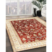 Traditional Khaki Gold Persian Rug, tr3169