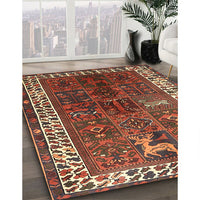 Traditional Saffron Red Persian Rug, tr316