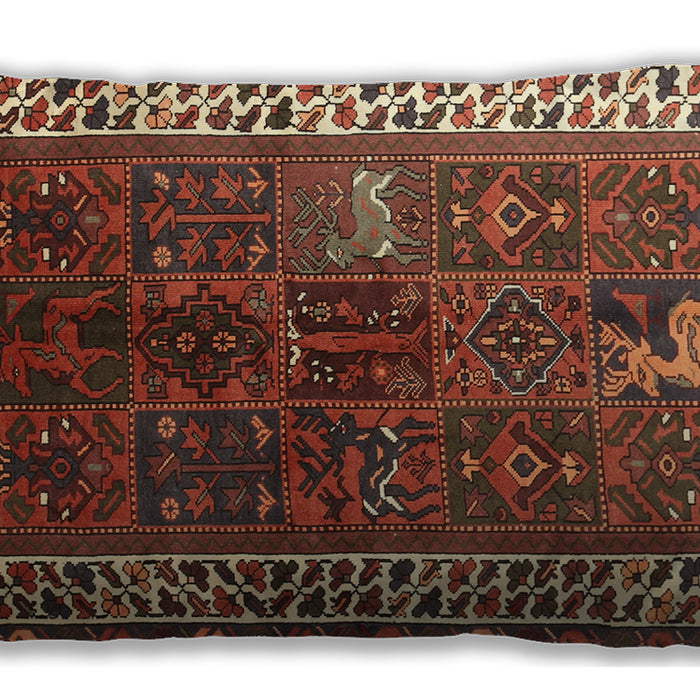 Traditional Classic Rectangular Saffron Red Lumbar Throw Pillow, 13 inch by 19 inch, lbtr316