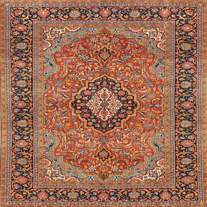Square Traditional Red Persian Rug, tr3172
