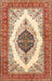 Machine Washable Traditional Red Rug, wshtr3173