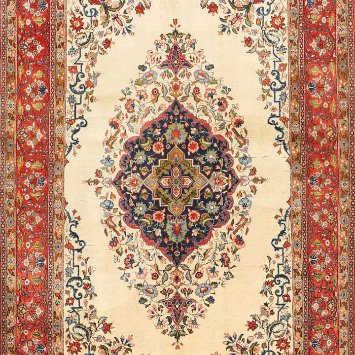 Machine Washable Traditional Red Rug, wshtr3173
