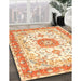 Machine Washable Traditional Orange Rug in a Family Room, wshtr3174