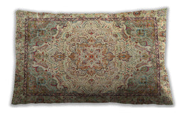 Traditional Classic Rectangular Brown Lumbar Throw Pillow, 13 inch by 19 inch, lbtr3175